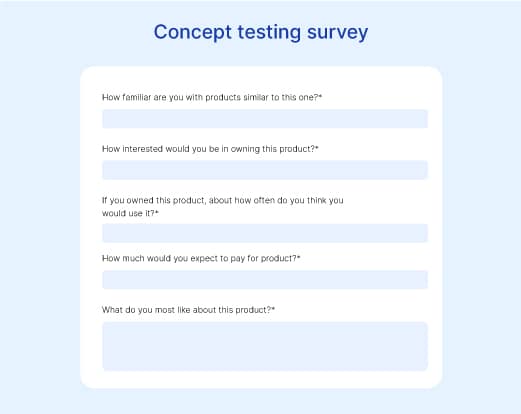 How to do a survey on concept testing2