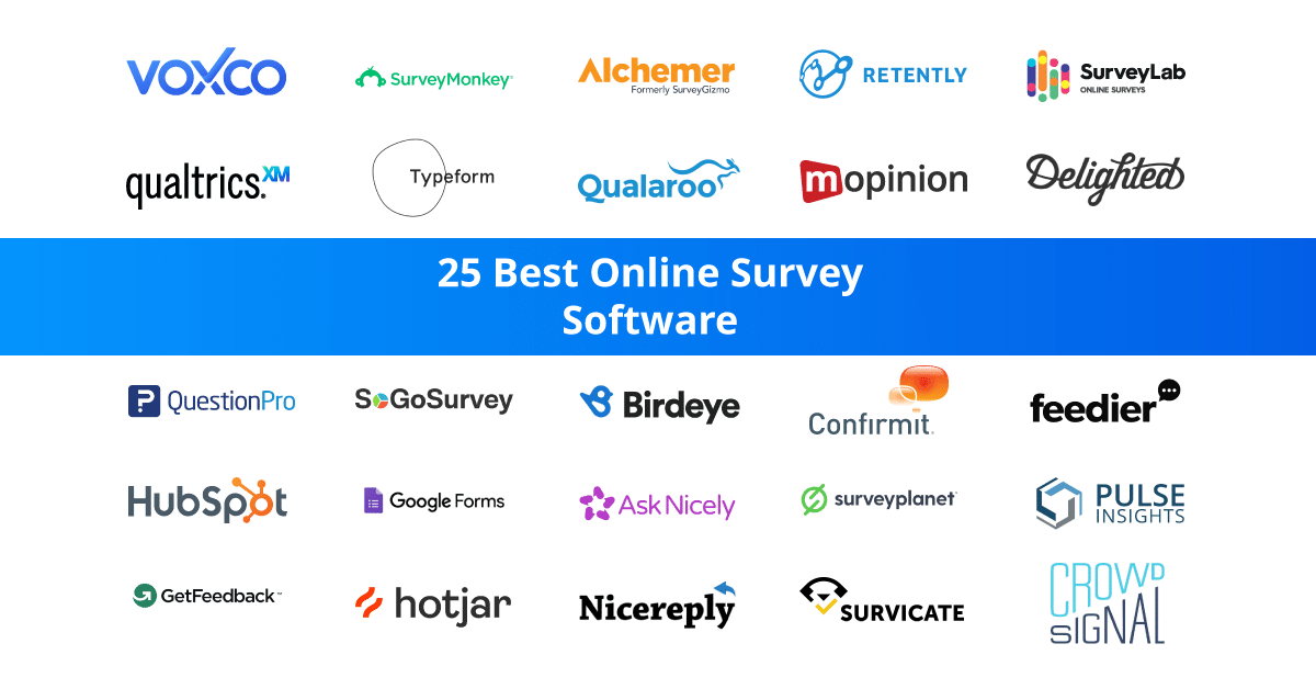 Survey software market research statistical software