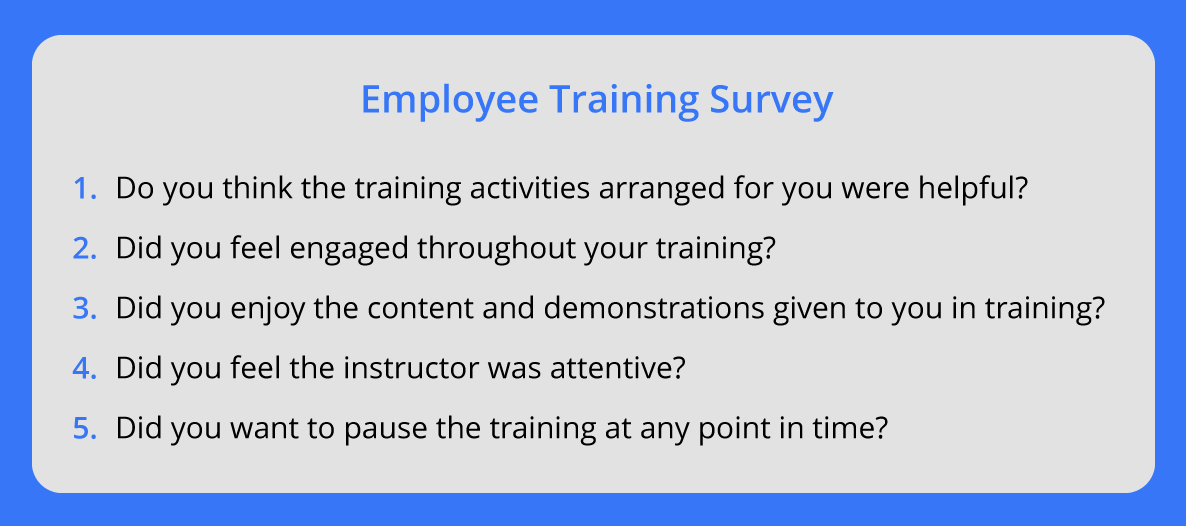 Training Surveys Training Surveys