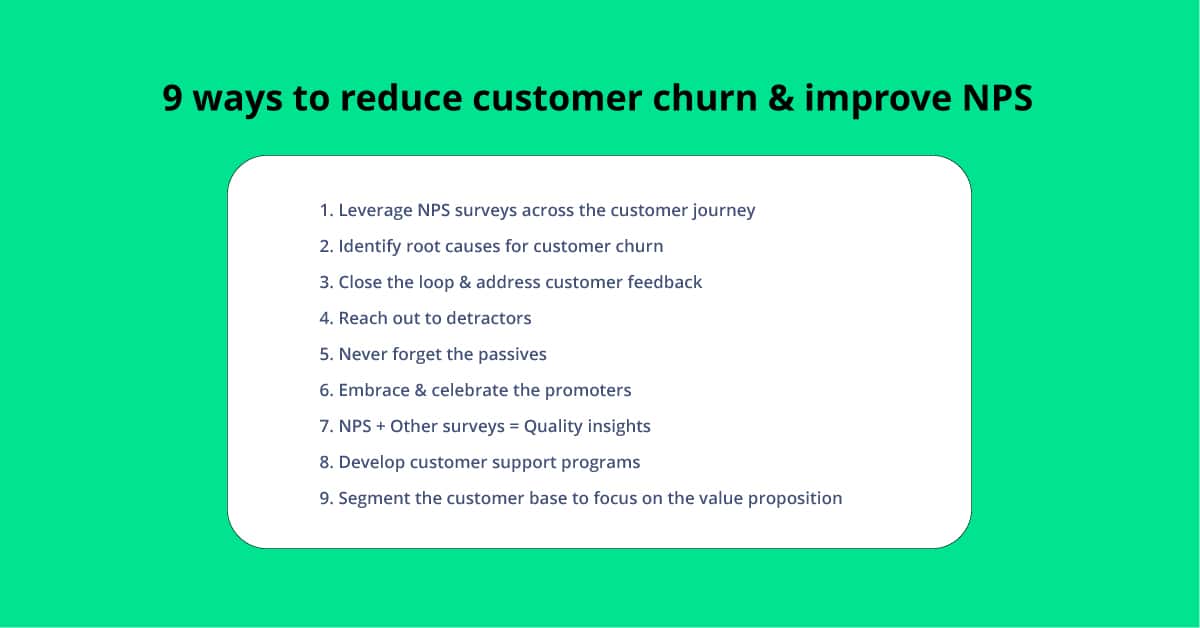 Top Strategies to Reduce Customer Churn And Improve NPS Non-leading survey